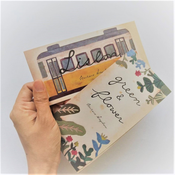 一筆箋/Lisbon・green&flower 2冊セット