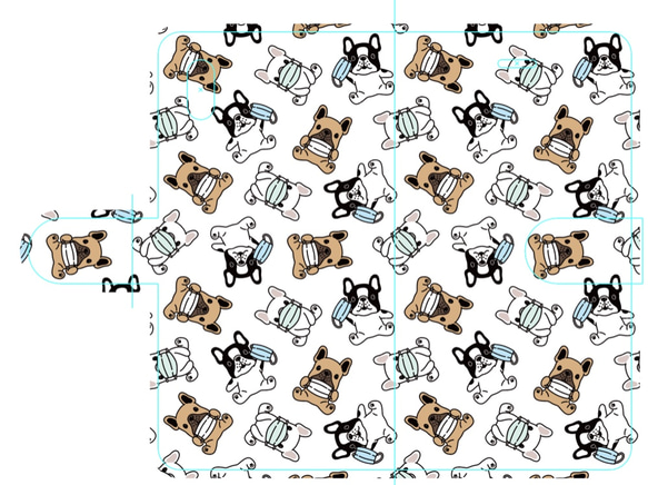 新品送料無料 iPhoneケース 手帳型 フレブルとマスク
