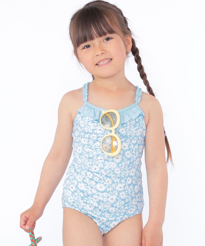 シップスキッズ/SHIPS KIDS:90～130cm / フラワー スイム ワンピース