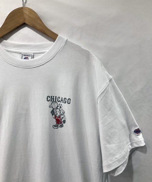 ヘビーウエイト1ポイントカレッジスポーツＴシャツ COW  ウシ　NBA  ブルズ　バスケットボール　シカゴ