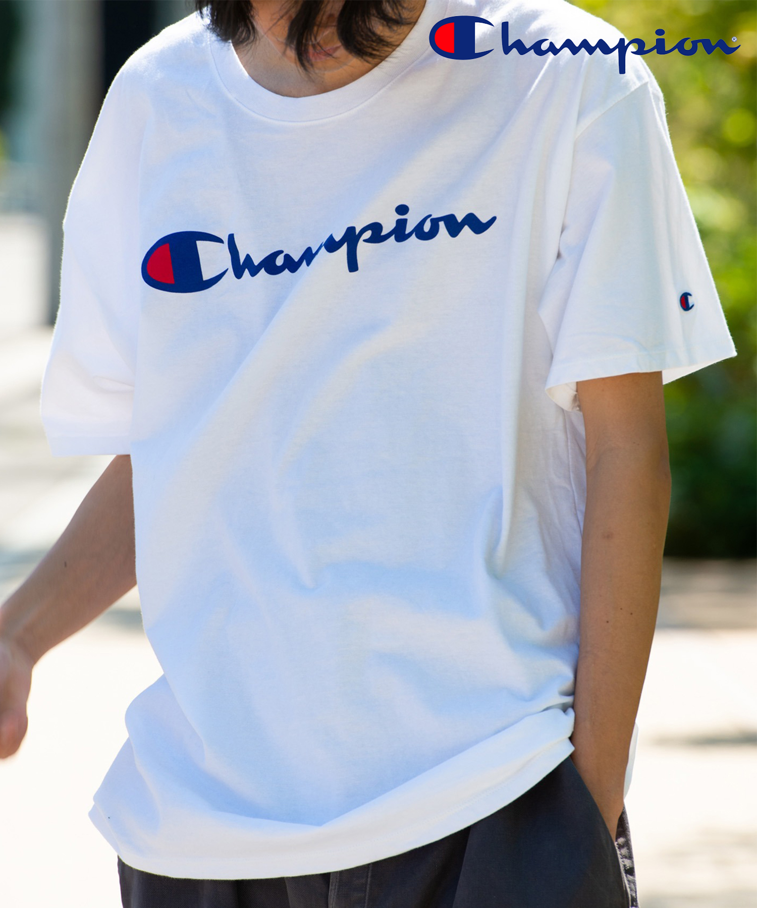 チャンピオン/【CHAMPION / チャンピオン】トップス Tシャツ 半袖 ロゴ プリント オー･･･