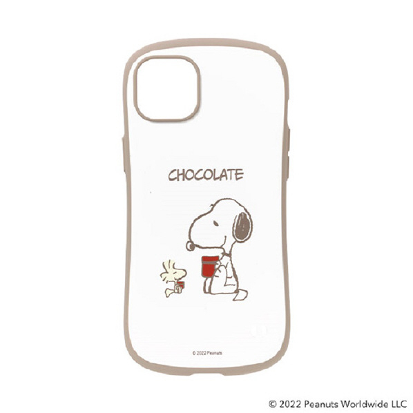 Hamee iPhone 14 Plus用ハイブリッドケース iFace First Class Cafe PEANUTS/ピーナッツ スヌーピー・チョコレート 41-947500