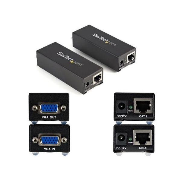 StarTech.com Cat5対応VGAビデオディスプレイ延長器/エクステンダーセット 最大80m延長 ST121UTPEP 1個（直送品）