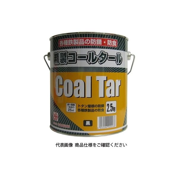 吉田製油所 コールタール 2.5Kg 4932292000238 1セット（15kg：2.5kg×6缶）（直送品）