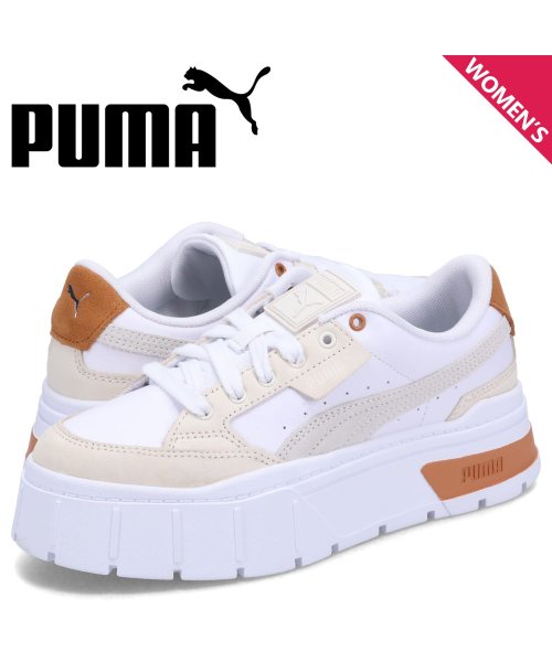 PUMA プーマ スニーカー メイズ スタック リュクス ウィメンズ レディース 厚底 MAYZE STACK LUXE WNS ホワイト 白 389853－0