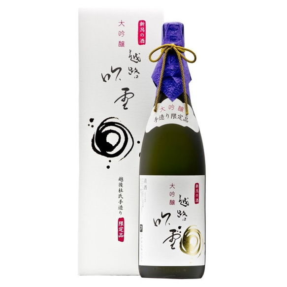 越路吹雪 大吟醸 1800ml 一升瓶 化粧箱入 限定品 辛口 お酒 日本酒 新潟 高野酒造