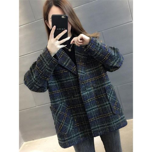 コート ダブルボタン グレンチェック mmpcoat1115g