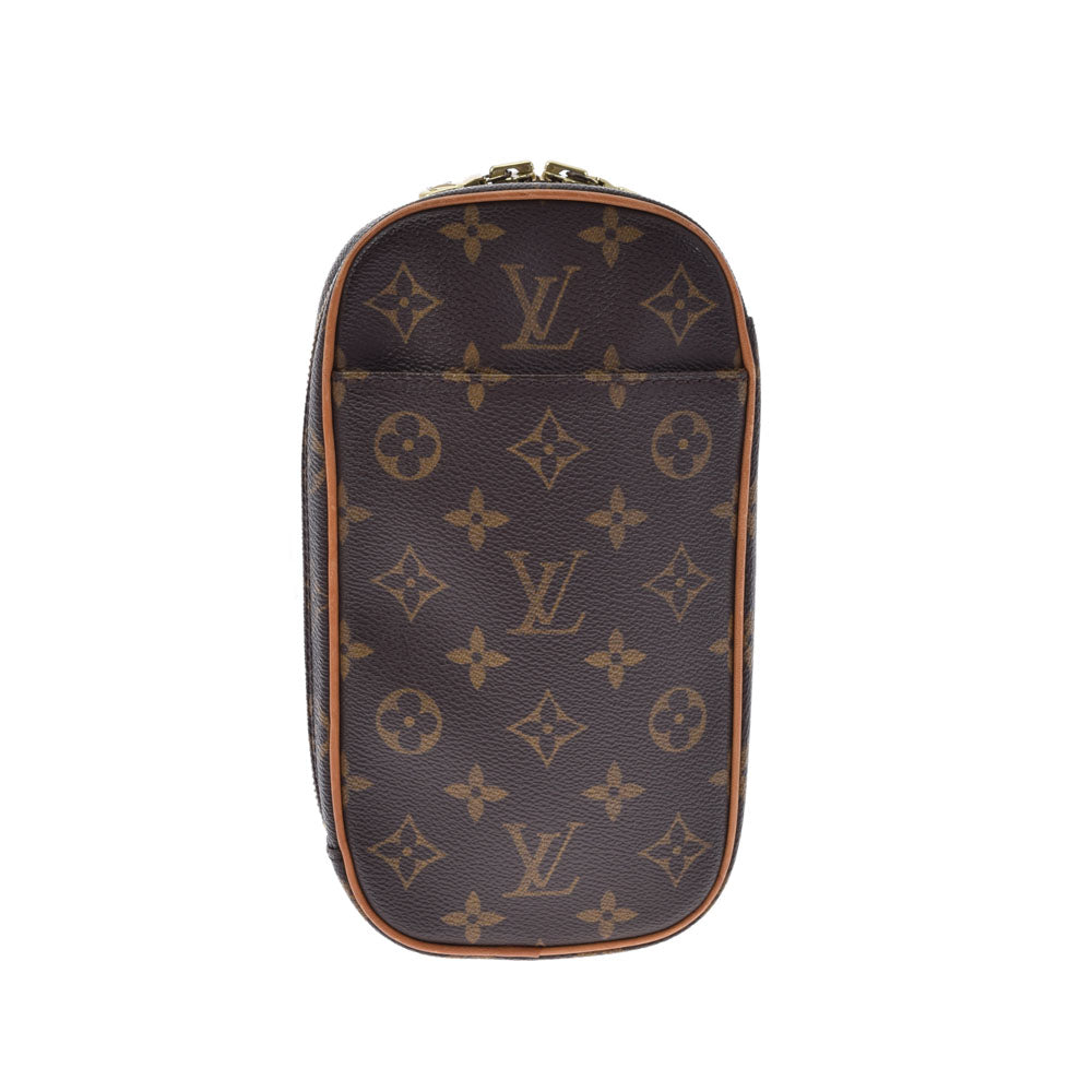 LOUIS VUITTON ルイヴィトン モノグラム ポシェットガンジュ ブラウン M51870 ユニセックス モノグラムキャンバス ボディバッグ ABランク 中古 