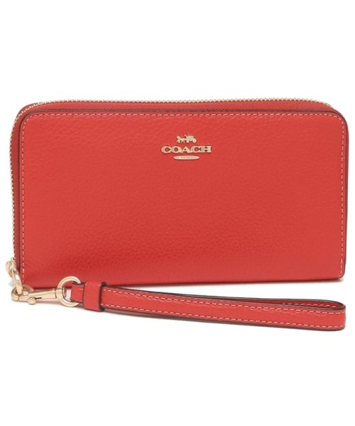 コーチ アウトレット 長財布 レッド レディース COACH C4451 IMQRG