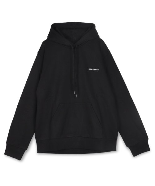 カーハート carhartt パーカー プルオーバー メンズ HOODED SCRIPT EMBROIDERY SWEATSHIRT ブラック グレー ダーク