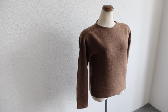 【new】enrica cashmere&wool knit / darkbrown