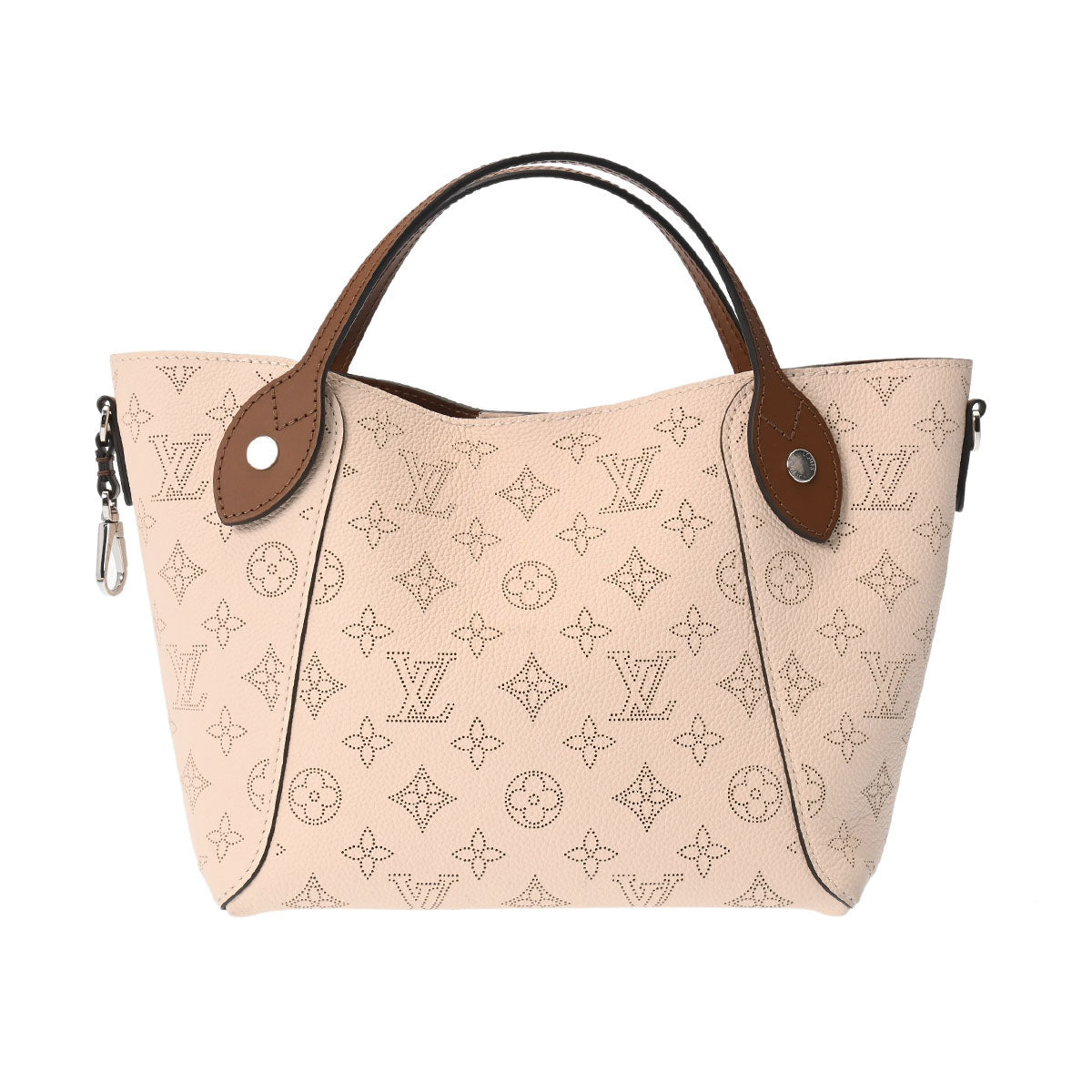 LOUIS VUITTON ルイヴィトン モノグラム マヒナ ヒナ PM クレーム M51950 レディース マヒナレザー ハンドバッグ Aランク 中古 