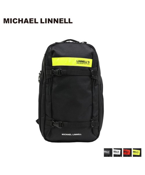 マイケルリンネル MICHAEL LINNELL リュック バッグ 29L メンズ レディース バックパック 2FLAP BACKPACK ブラック 黒 ML－