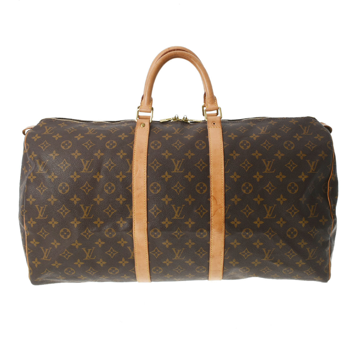 LOUIS VUITTON ルイヴィトン モノグラム キーポル 55 ブラウン M41424 レディース モノグラムキャンバス ボストンバッグ Bランク 中古 