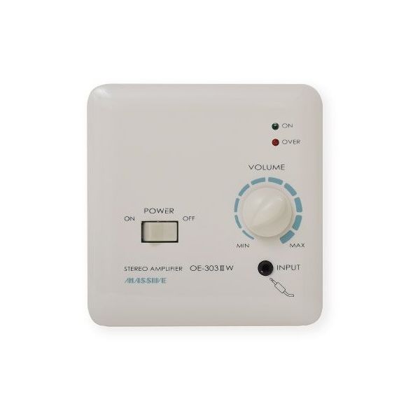 オースミ電機 壁埋込ステレオパワーアンプ OE-303-2W 1台（直送品）