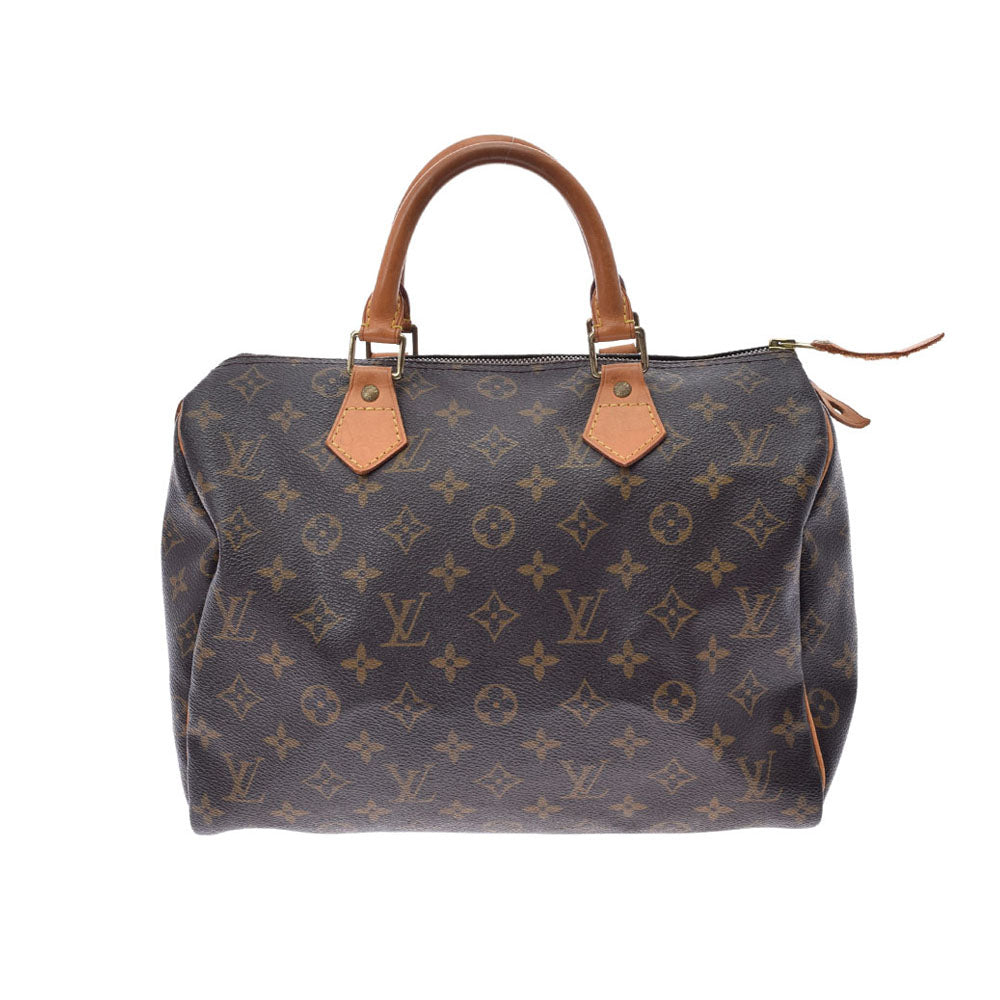 LOUIS VUITTON ルイヴィトン モノグラム スピーディ30 ブラウン M41526 レディース モノグラムキャンバス ハンドバッグ Bランク 中古 