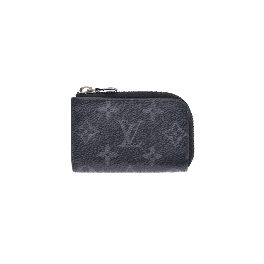 LOUIS VUITTON ルイヴィトン モノグラム エクリプス ポルトモネジュール 黒/グレー M63536 メンズ モノグラムキャンバス コインケース ABランク 中古 