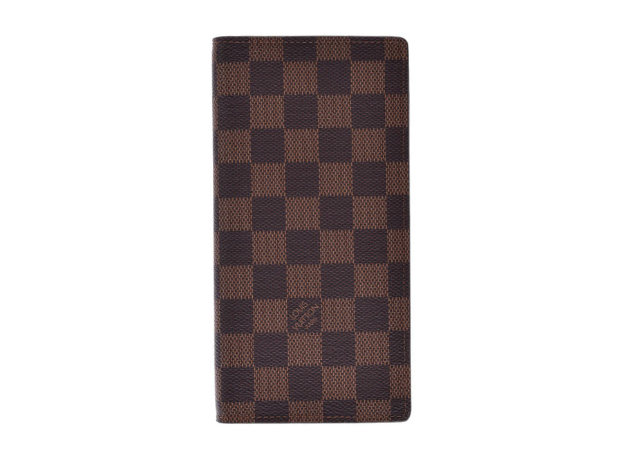 ルイヴィトン ダミエ ポルトフォイユ ブラザ ブラウン N60017 メンズ 長財布 本革 未使用 美品 LOUIS VUITTON 中古 