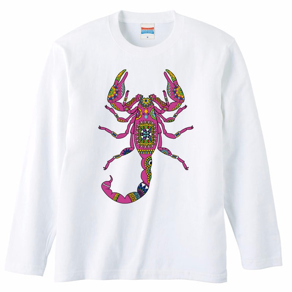 [ロングスリーブTシャツ] Ethnic scorpion