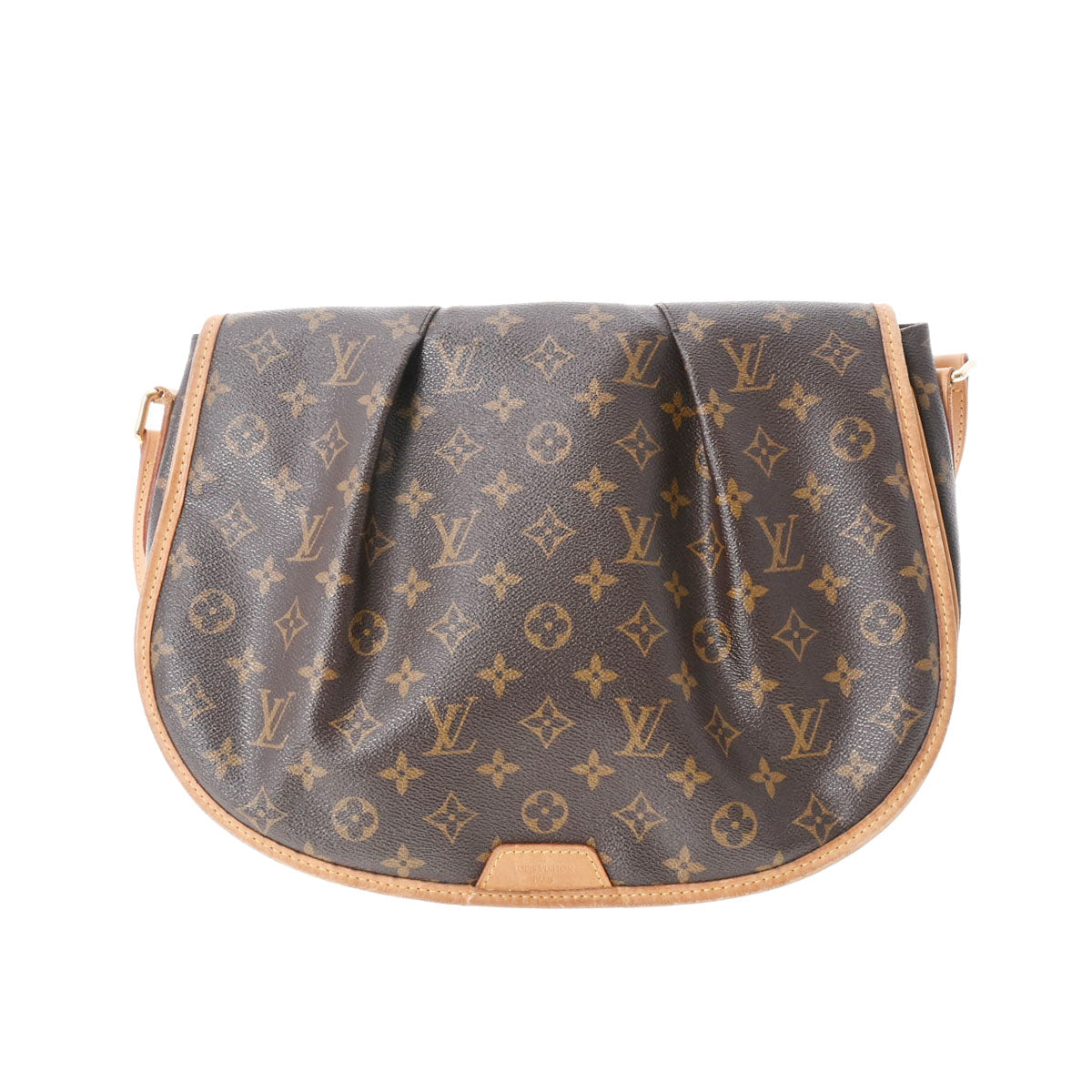 【コストコ お買い得】LOUIS VUITTON ルイヴィトン モノグラム メニルモンタン MM ブラウン M40473 レディース モノグラムキャンバス ショルダーバッグ Bランク 中古 