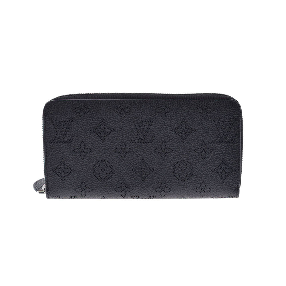 LOUIS VUITTON ルイヴィトン マヒナ ジッピーウォレット 黒 M61867 レディース レザー 長財布 新同 中古 