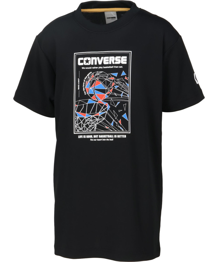 CONVERSE/CONVERSE コンバース バスケット ジュニアプリントTシャツ 半袖 トップ･･･