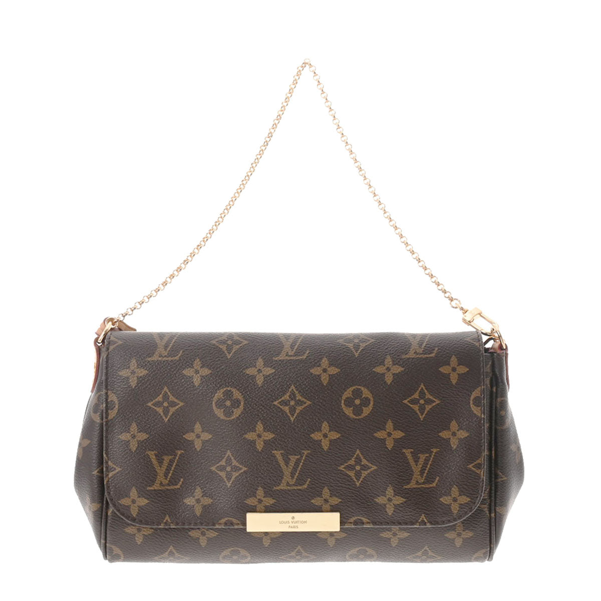 LOUIS VUITTON ルイヴィトン モノグラム フェイボリット MM ブラウン M40718 レディース モノグラムキャンバス ショルダーバッグ ABランク 中古 