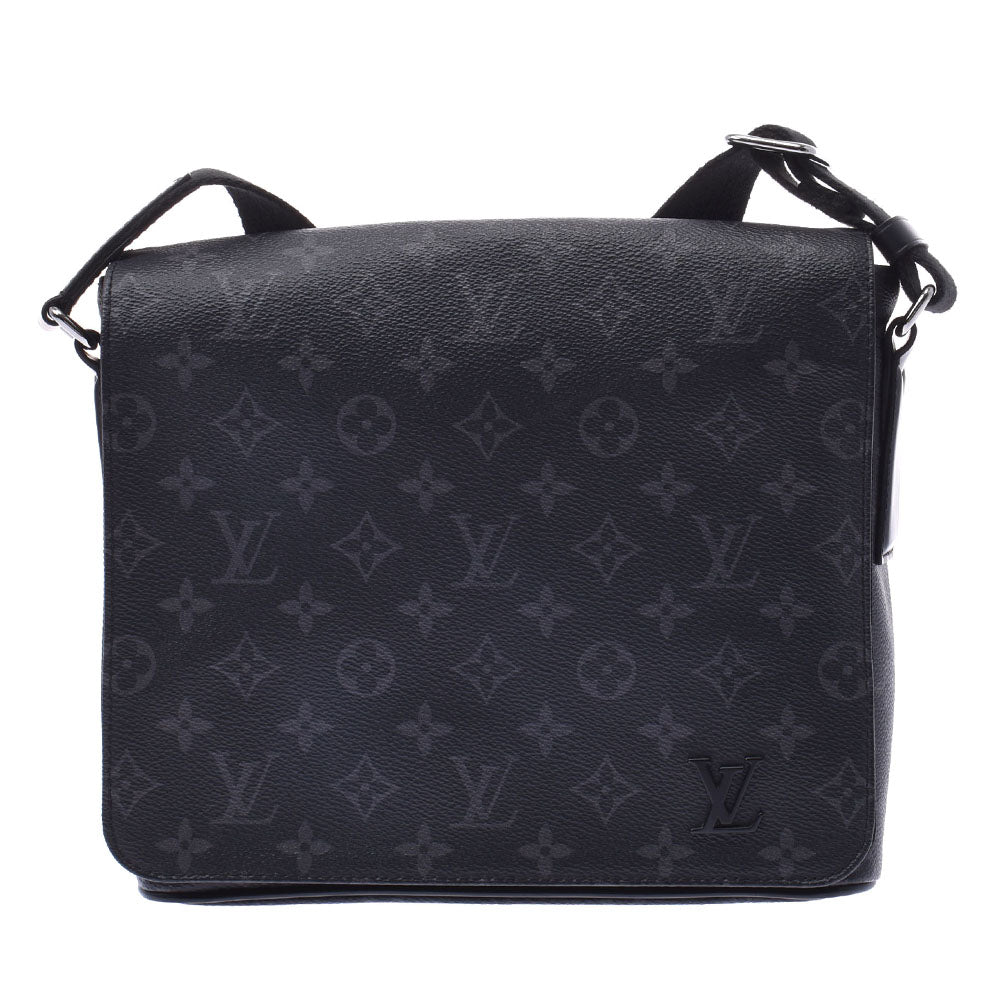 LOUIS VUITTON ルイヴィトン モノグラム エクリプス ディストリクトPM 黒/グレー M44000 メンズ モノグラムエクリプスキャンバス ショルダーバッグ Aランク 中古 