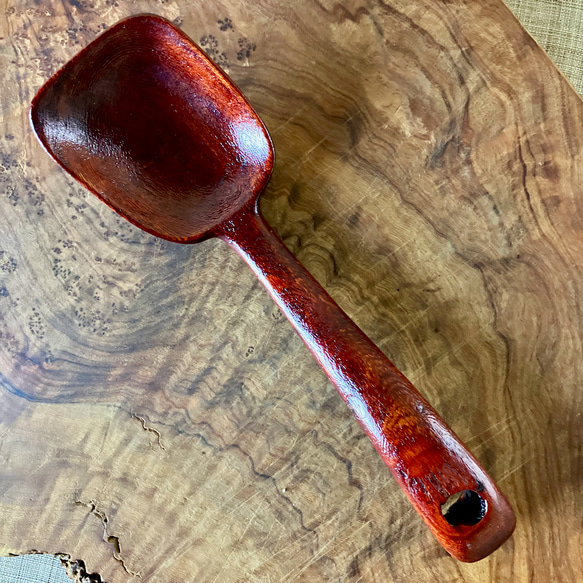 手作り漆ぬり木製スプーン/Handmade Lacquered Wooden Spoon 新作2023♪