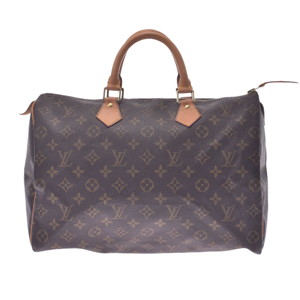 LOUIS VUITTON ルイヴィトン モノグラム スピーディ35 ブラウン M41524 ユニセックス モノグラムキャンバス ハンドバッグ Bランク 中古 