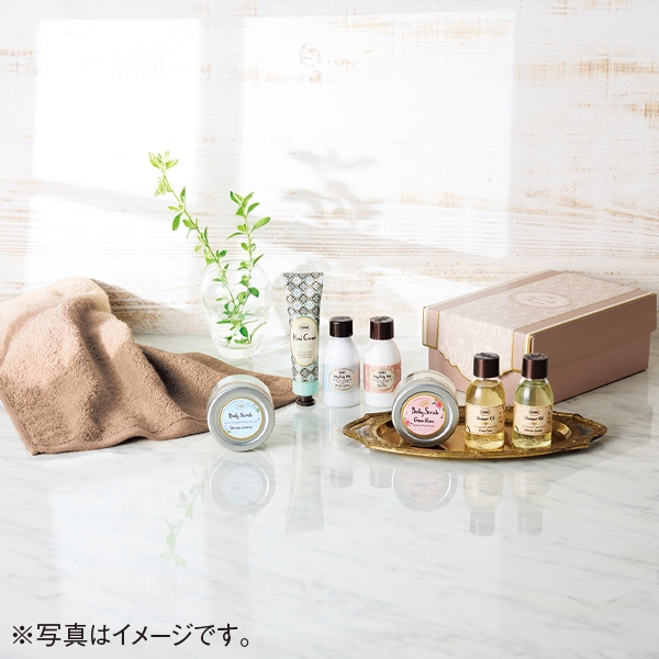 SABON　シャワーオイル50ml＆ミニスクラブ＆タオル　SAB-47　デリケート・ジャスミン　(内祝いギフト)