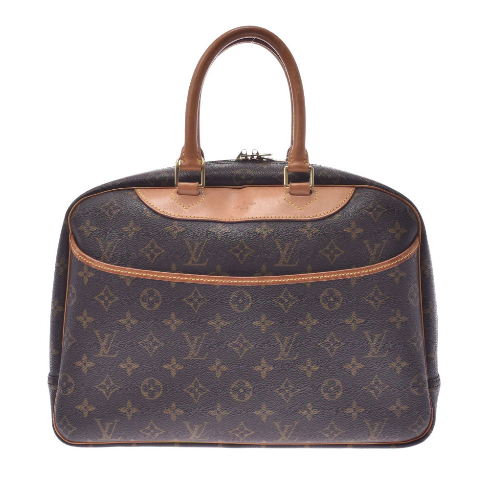 LOUIS VUITTON ルイヴィトン モノグラム ドーヴィル ブラウン M47270 ユニセックス モノグラムキャンバス ハンドバッグ ABランク 中古 