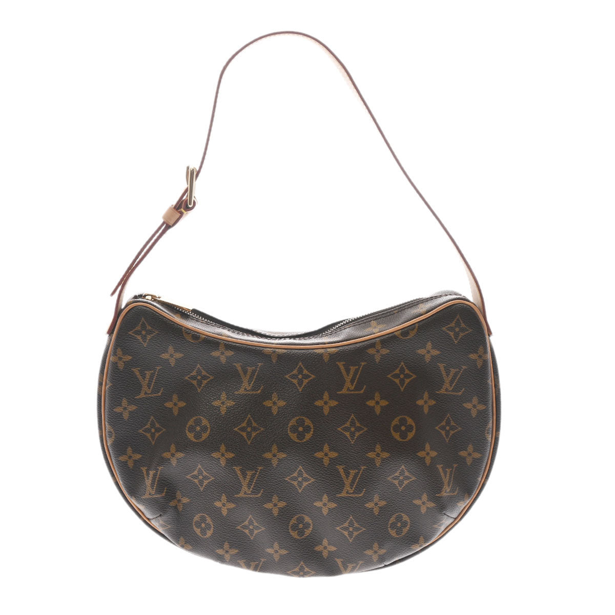 LOUIS VUITTON ルイヴィトン モノグラム クロワッサン MM ブラウン M51512 レディース モノグラムキャンバス セミショルダーバッグ ABランク 中古 