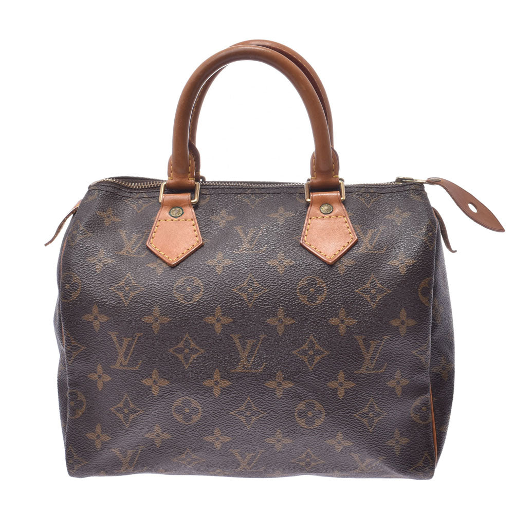 LOUIS VUITTON ルイヴィトンスピーディ25  14145 ブラウン レディース モノグラムキャンバス ハンドバッグ M41528  中古