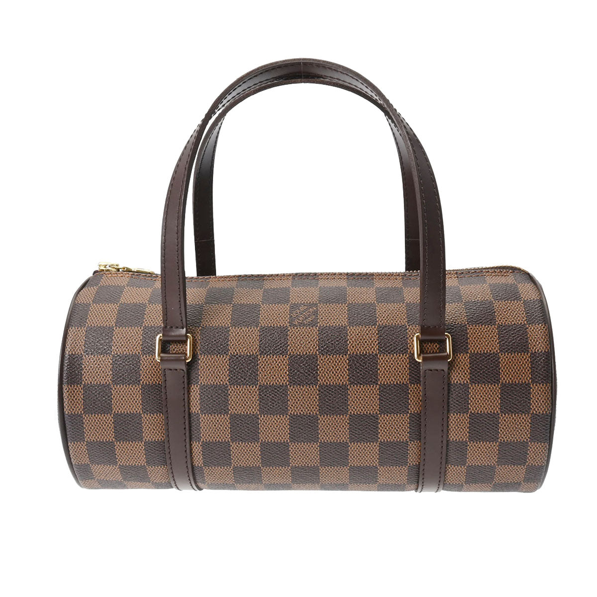 LOUIS VUITTON ルイヴィトン ダミエ パピヨン PM ブラウン N51304 レディース ダミエキャンバス ハンドバッグ Aランク 中古 