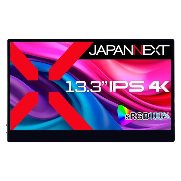 ジャパンネクスト  13.3インチ 4K タッチパネルモバイルディスプレイ(3840x2160) JN-MD-IPS133UHDR-T（直送品）