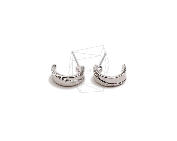 ERG-2359-R【2個入り】ラウンドピアス,Round Post Earring/10.4mm X 13.5mm