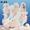 【P-23】ポラリスさんちの人魚姫　人物ステッカー　コラージュ素材