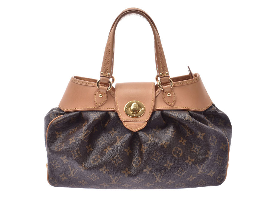 ルイヴィトン モノグラム ボエシPM ブラウン M45715 レディース 本革 ハンドバッグ ABランク LOUIS VUITTON 中古 