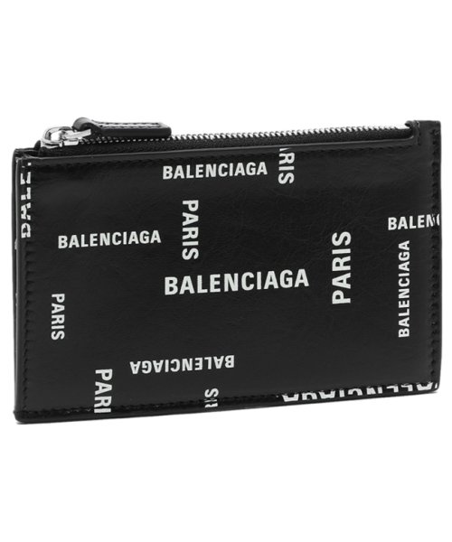 バレンシアガ カードケース フラグメントケース コインケース ブラック ホワイト メンズ BALENCIAGA 640535 2AAOC 1097