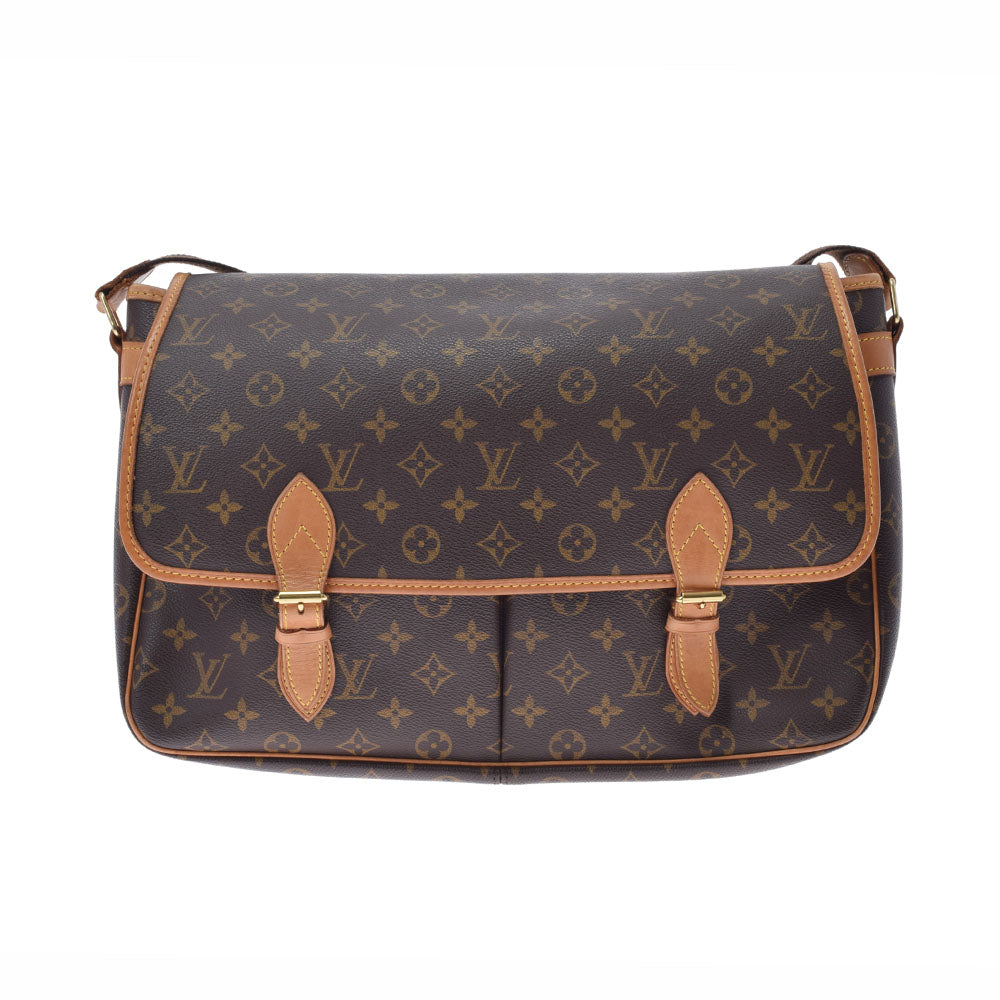 LOUIS VUITTON ルイヴィトン モノグラム ジベシエールGM ブラウン M42249 ユニセックス モノグラムキャンバス ショルダーバッグ Bランク 中古 