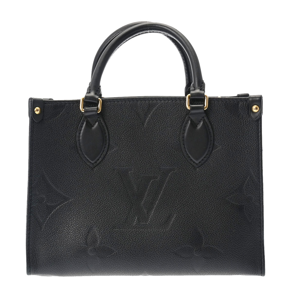 LOUIS VUITTON ルイヴィトン モノグラムアンプラント オンザゴー PM ノワール M45653 レディース レザー 2WAYバッグ ABランク 中古 