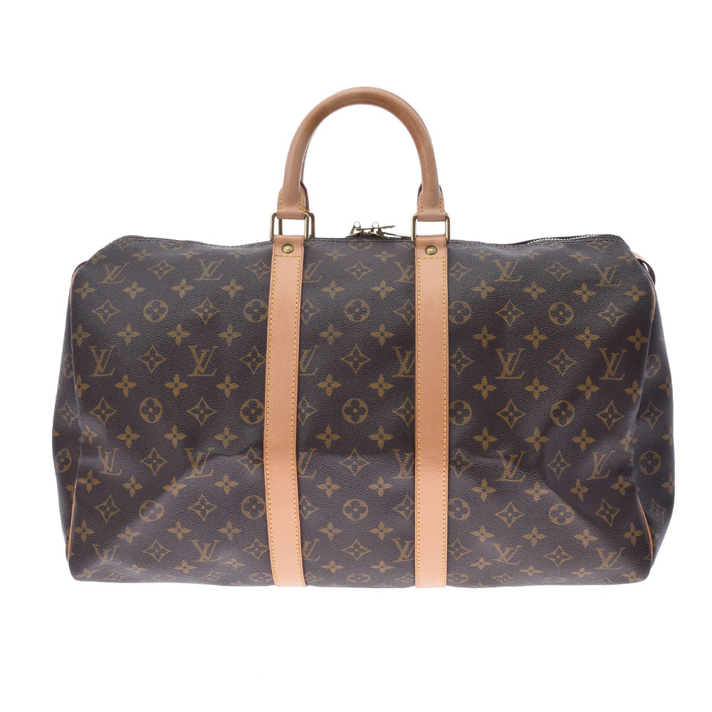 LOUIS VUITTON ルイヴィトン モノグラム キーポル45 ブラウン M41428 ユニセックス モノグラムキャンバス ボストンバッグ ABランク 中古 