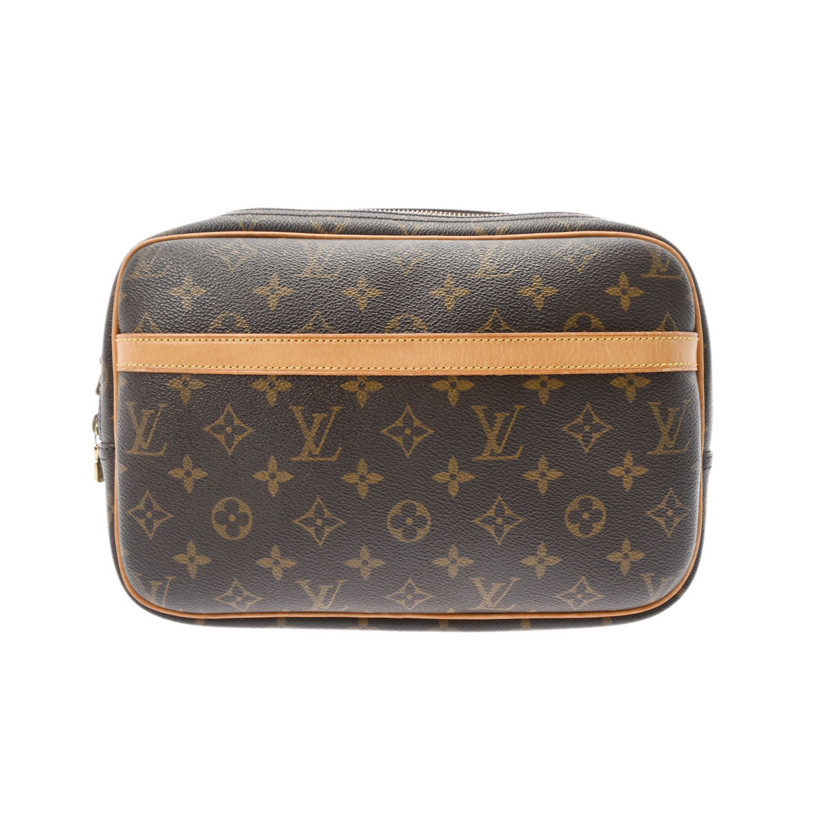 LOUIS VUITTON ルイヴィトン モノグラム リポーター PM ブラウン M45254 レディース モノグラムキャンバス ショルダーバッグ Bランク 中古 