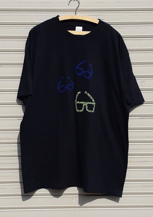 メガネ　Tシャツ　XXXL　ブラック