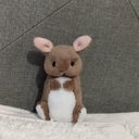 テディベア　こうさぎ　ぬいぐるみ　ネザーランドドワーフ　チェスナット