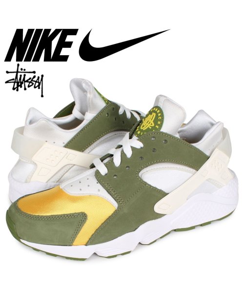 NIKE AIR HUARACHE LE ナイキ ステューシー STUSSY エア ハラチ スニーカー メンズ コラボ ダーク オリーブ DD1381－300