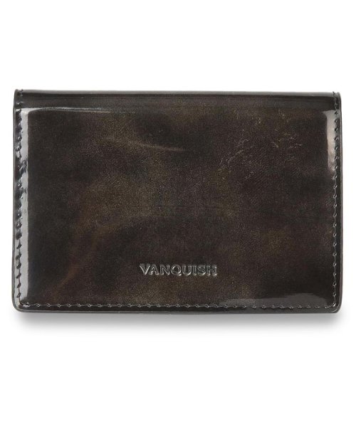 ヴァンキッシュ VANQUISH 名刺入れ 定期入れ カードケース メンズ 本革 CARD CASE グレー ネイビー ワイン ダーク ブラウン グリーン 43