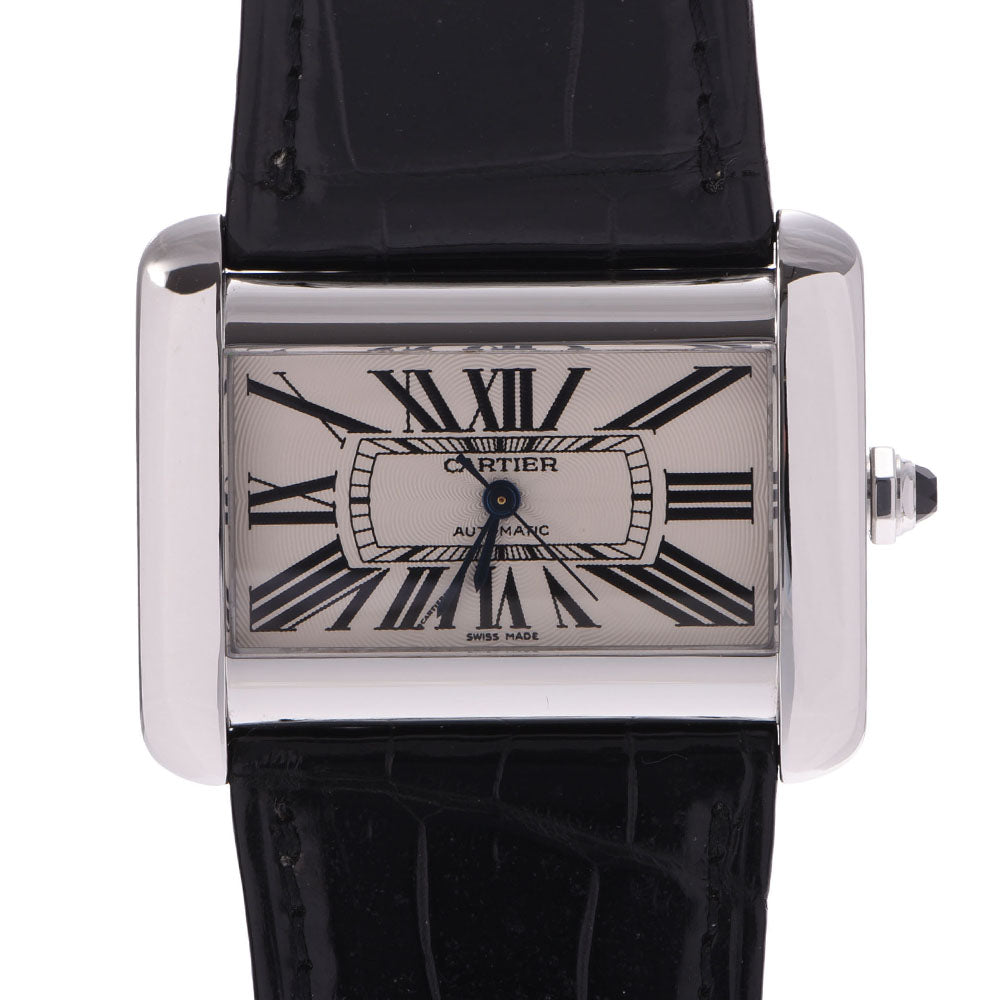 CARTIER カルティエタンク ディヴァンLM  ボーイズ SS/革 腕時計 W6300755  中古