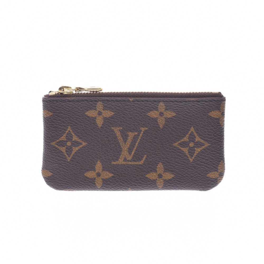 LOUIS VUITTON ルイヴィトン モノグラム ポシェット・クレ 小銭入れ ブラウン M62650 ユニセックス モノグラムキャンバス コインケース Aランク 中古 